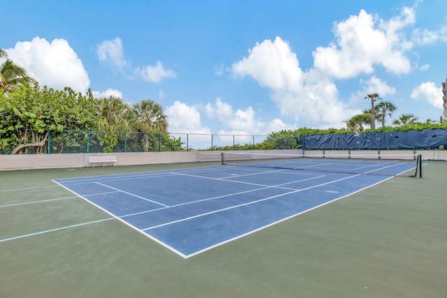 view of tennis court