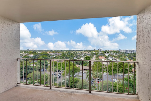 view of balcony