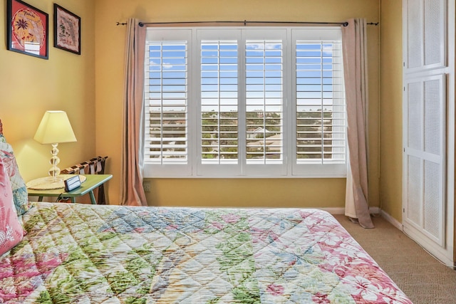 bedroom featuring carpet floors