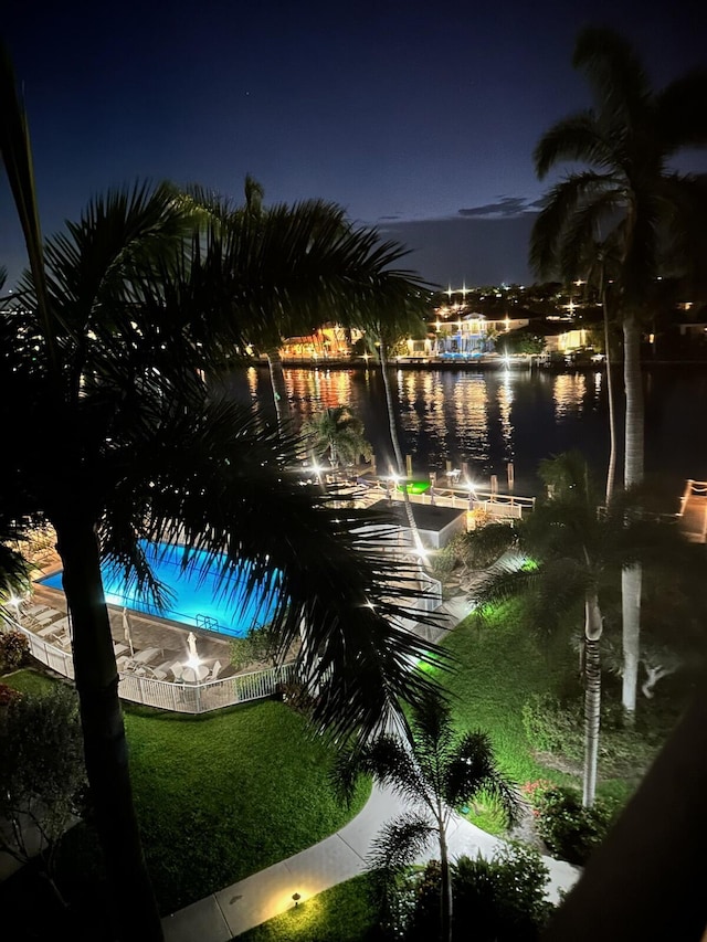 view of water feature