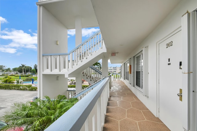 view of balcony