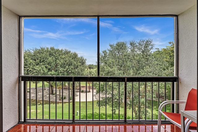 view of balcony