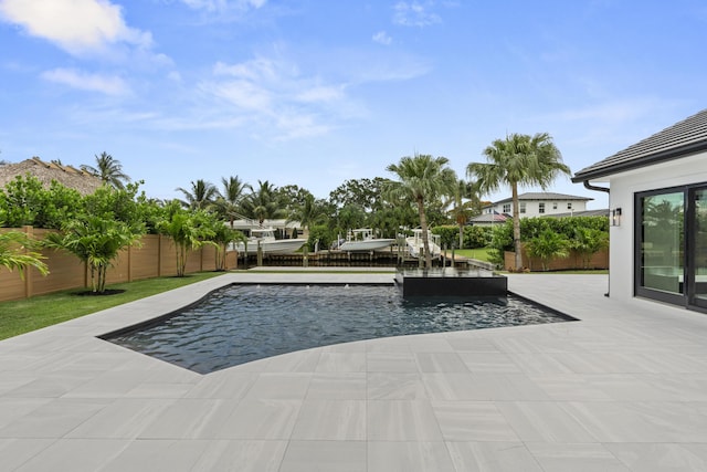 view of pool with a patio area