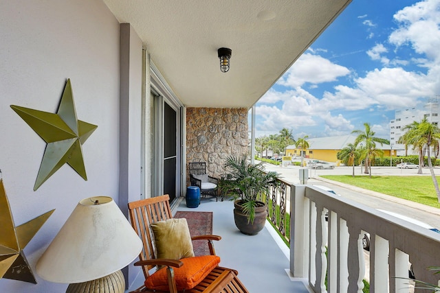 view of balcony