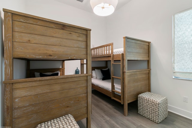 bedroom featuring hardwood / wood-style flooring