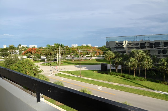 view of balcony