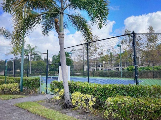 view of tennis court