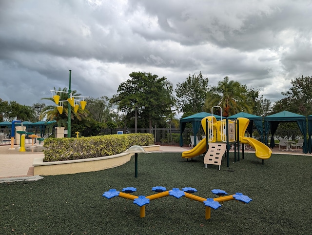 view of play area