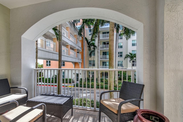 view of balcony