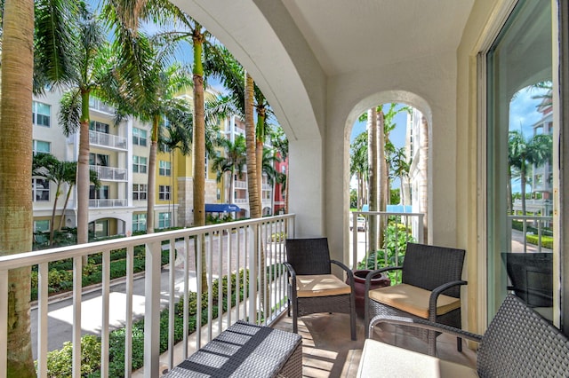 view of balcony