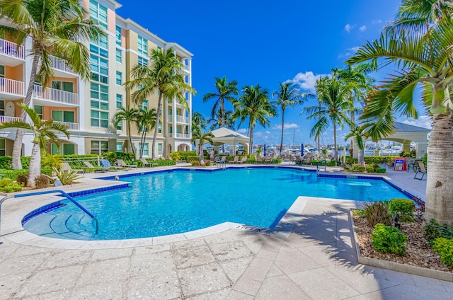 community pool featuring a patio