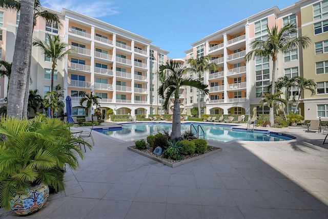 community pool featuring a patio