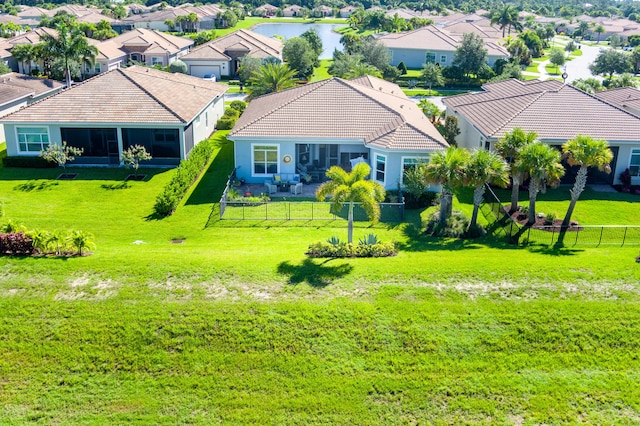 birds eye view of property featuring a residential view