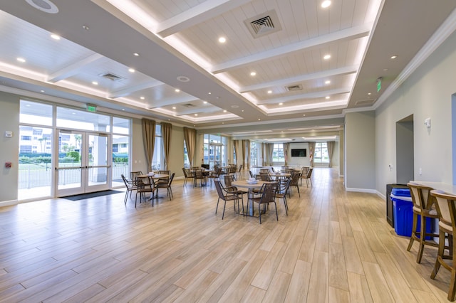 building lobby with visible vents