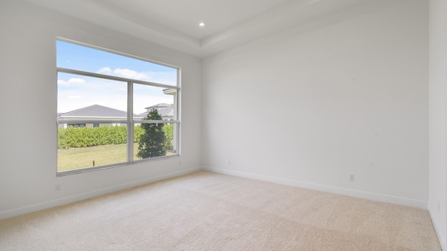 empty room with plenty of natural light and light colored carpet