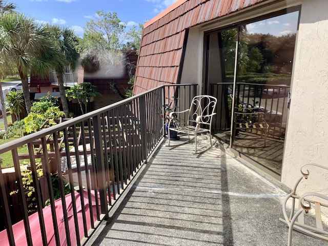 view of balcony
