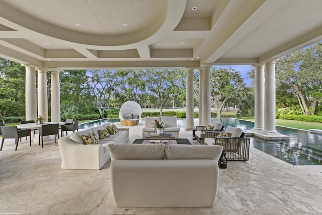 view of patio / terrace with outdoor lounge area