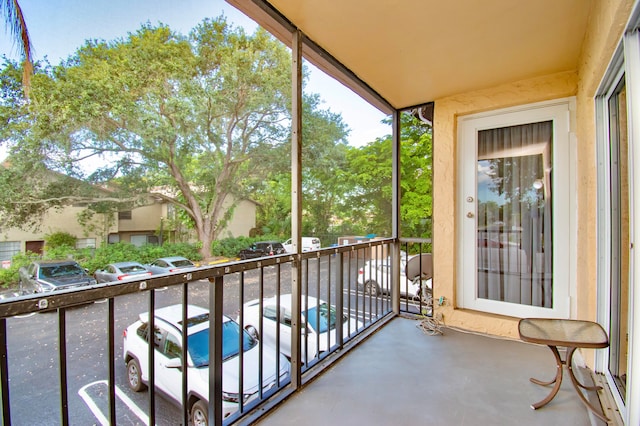 view of balcony