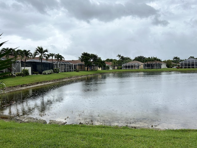 view of water feature