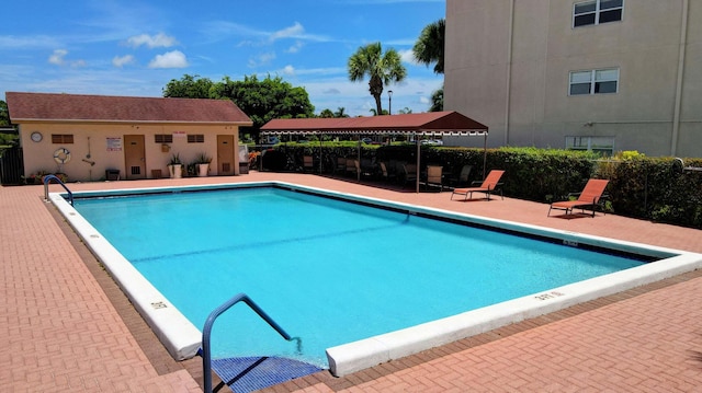 view of pool with a patio