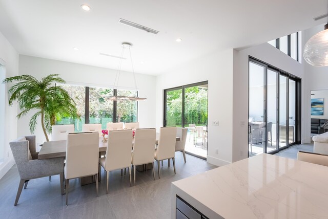 view of dining area