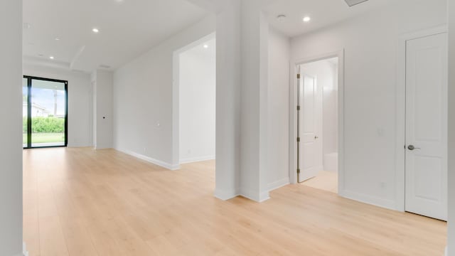 interior space featuring light hardwood / wood-style flooring