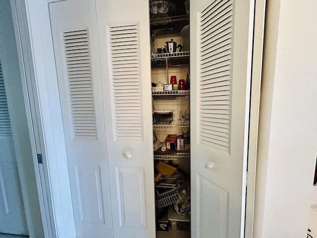 view of closet