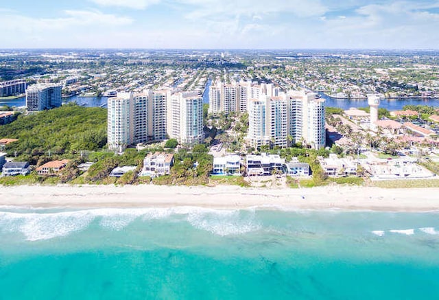 3740 S Ocean Blvd Unit 1708, Highland Beach, FL 33487 - birds eye view of property with a water view