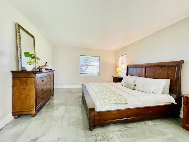 bedroom with baseboards
