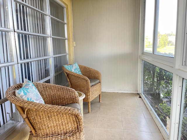 view of sunroom