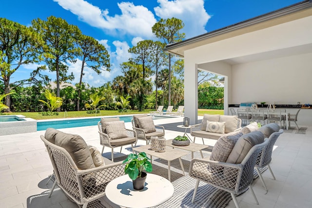 view of patio / terrace featuring outdoor lounge area