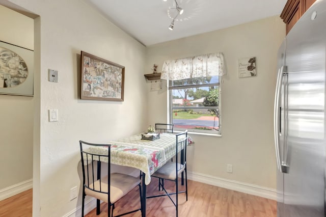 dining room featuring light wood-type flooring