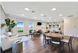 dining space featuring dark hardwood / wood-style floors