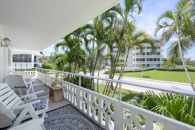 view of balcony