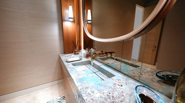 190 NE 5th Ave, Boca Raton, FL 33432 - bathroom with a sink and tile patterned flooring