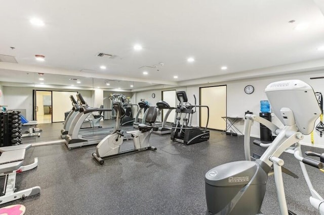 view of workout area