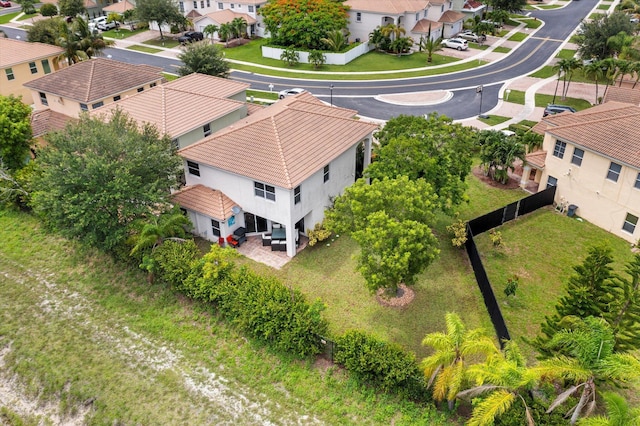 aerial view featuring a residential view