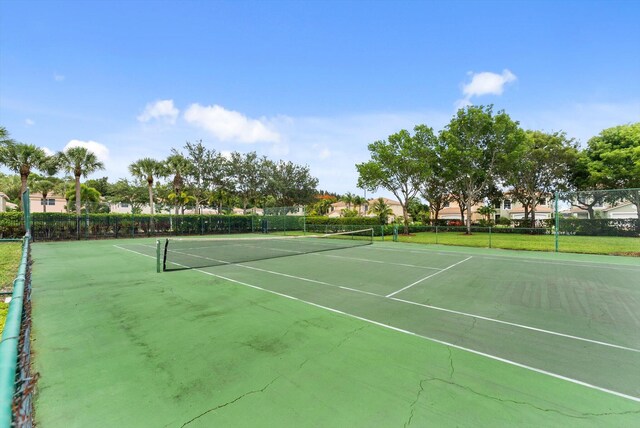 view of tennis court