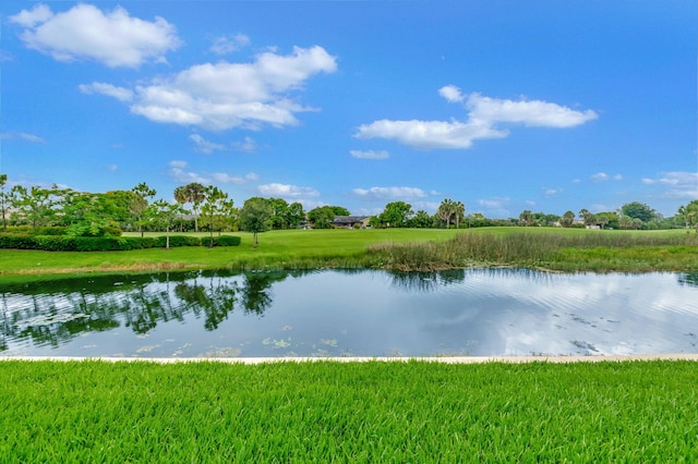 view of water feature