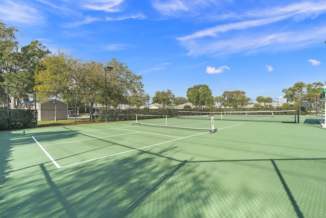 view of sport court