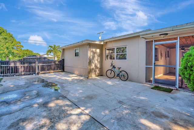 rear view of property with a patio