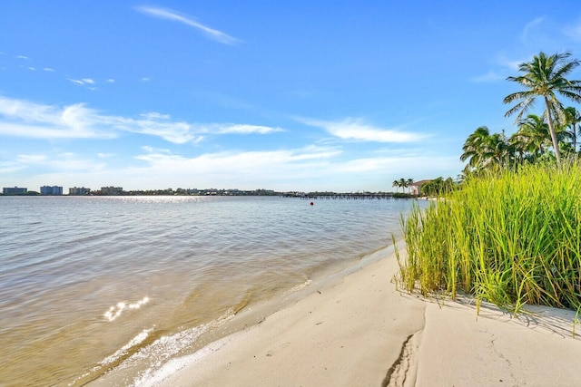 water view with a beach view