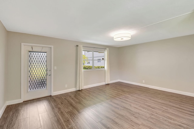 foyer featuring hardwood / wood-style floors