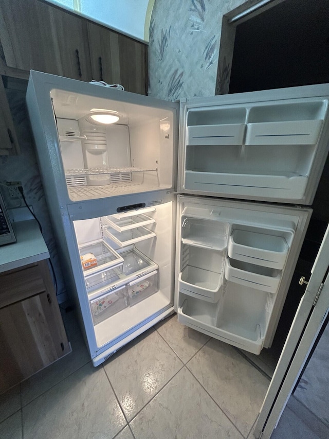 interior details with refrigerator