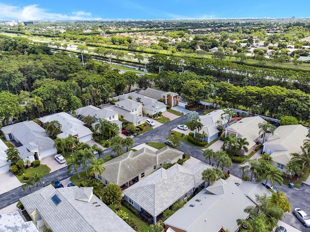 aerial view of residential area