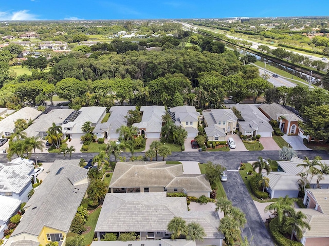 aerial view of residential area