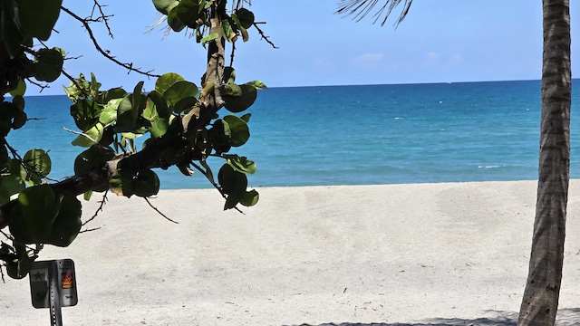 water view with a view of the beach