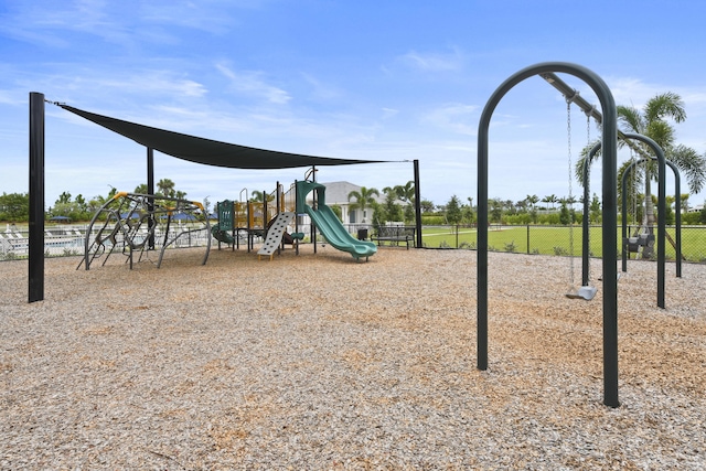 view of jungle gym