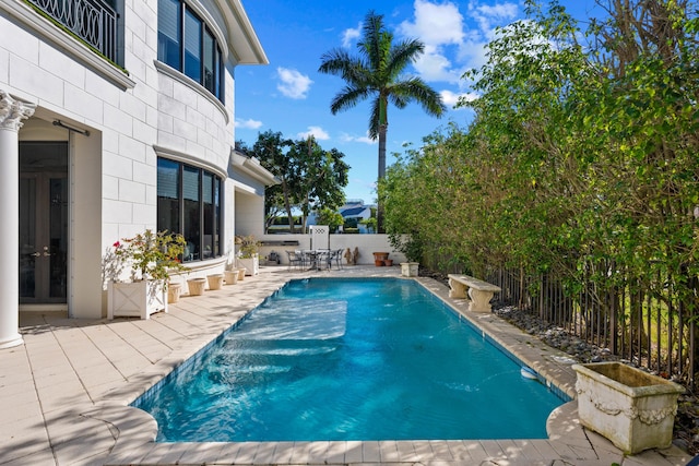 view of pool with a patio area