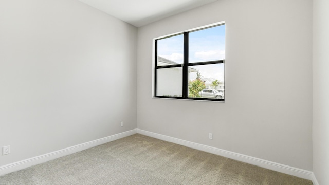 view of carpeted empty room